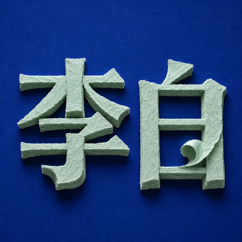 李白 — Poetry in paper