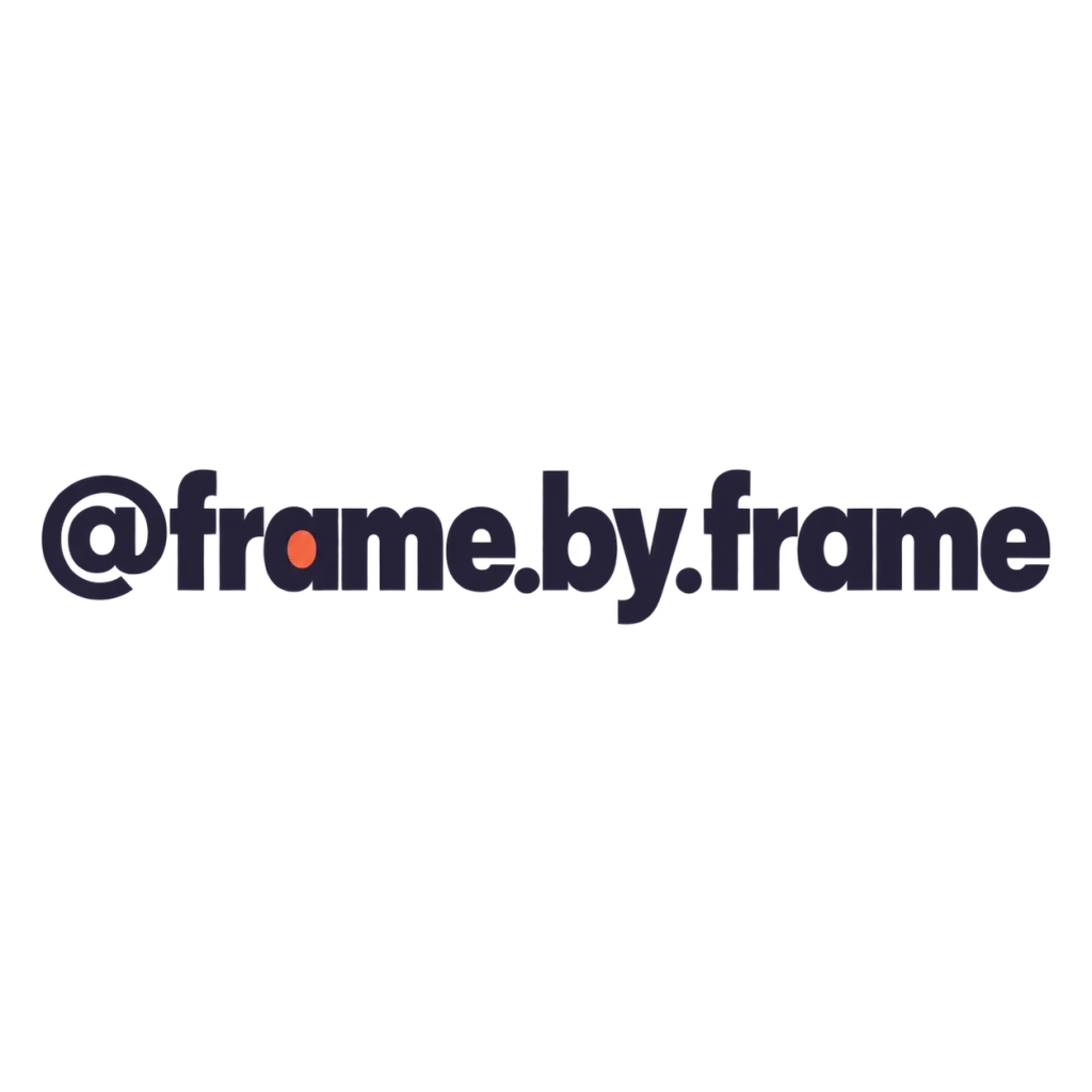 @frame.by.frame: A clear identity for a visual storyteller.