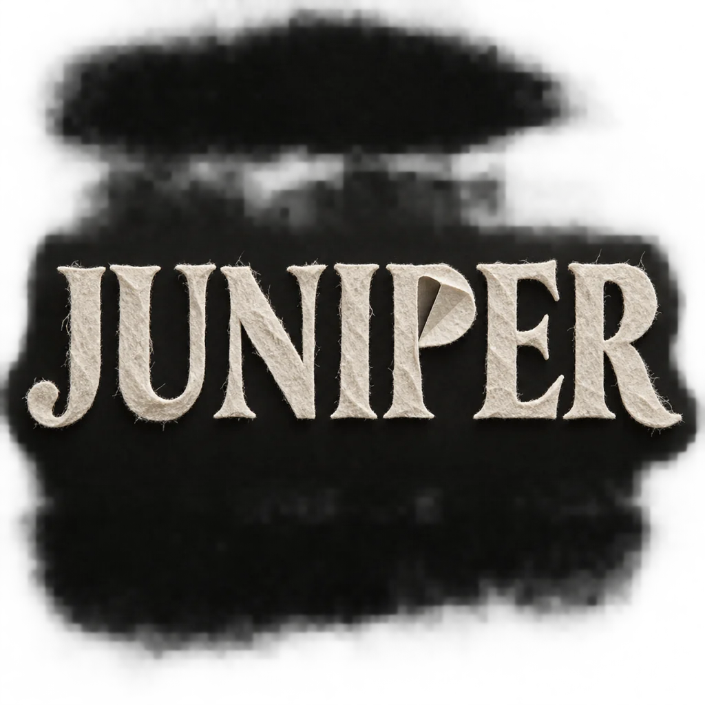 JUNIPER: Natural character with a precise silhouette.